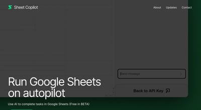 Sheet Copilot: Google Sheets on Autopilot preview